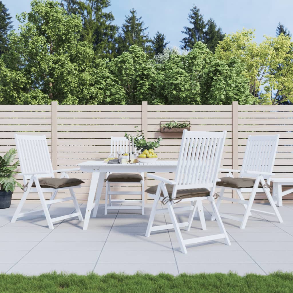 Stoelkussens 4 st 40x40x7 cm oxford stof taupe is nu te koop bij PeponiXL, paradijselijk wonen!