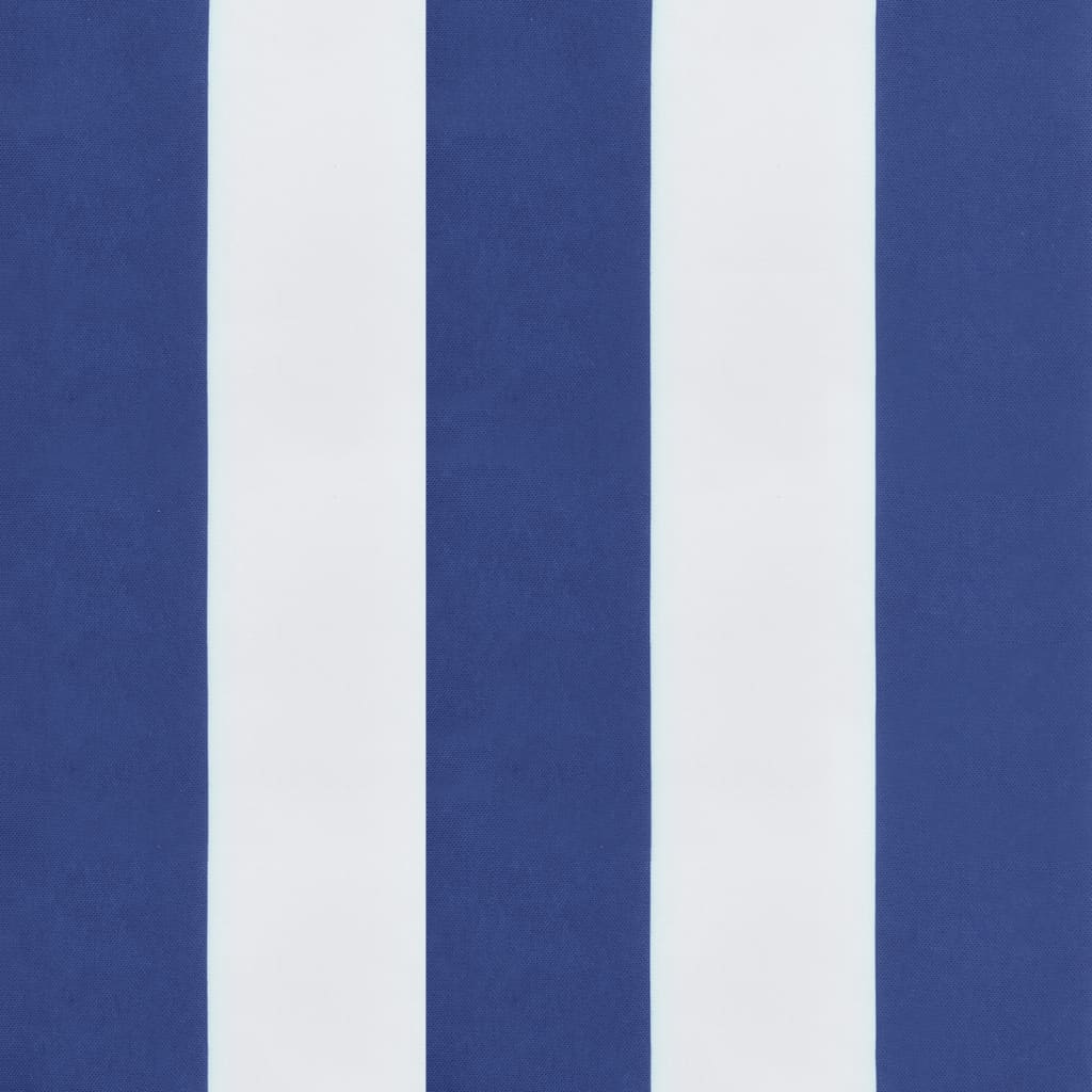 Stoelkussens 2 st gestreept 40x40x7 cm stof wit en blauw is nu te koop bij PeponiXL, paradijselijk wonen!