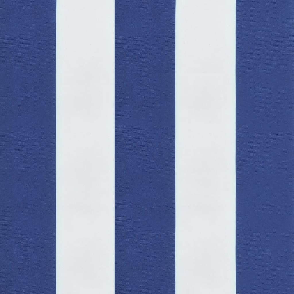 Stoelkussens 4 st gestreept 40x40x7 cm stof wit en blauw is nu te koop bij PeponiXL, paradijselijk wonen!