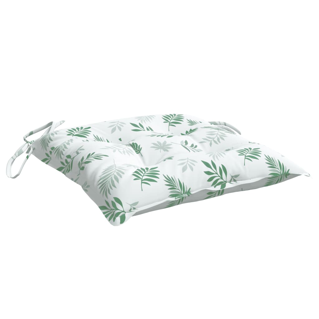 Stoelkussens 2 st bladpatroon 40x40x7 cm stof is nu te koop bij PeponiXL, paradijselijk wonen!