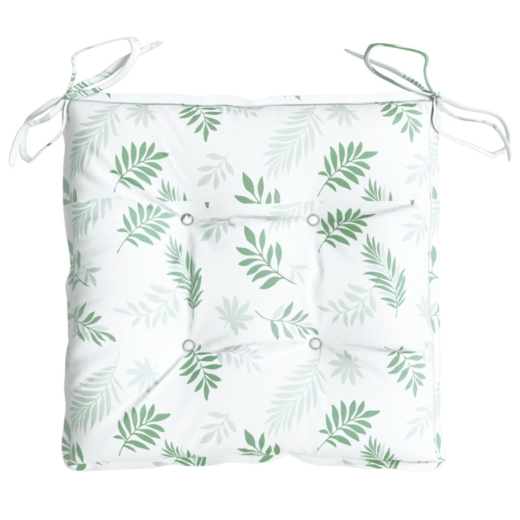 Stoelkussens 2 st bladpatroon 40x40x7 cm stof is nu te koop bij PeponiXL, paradijselijk wonen!