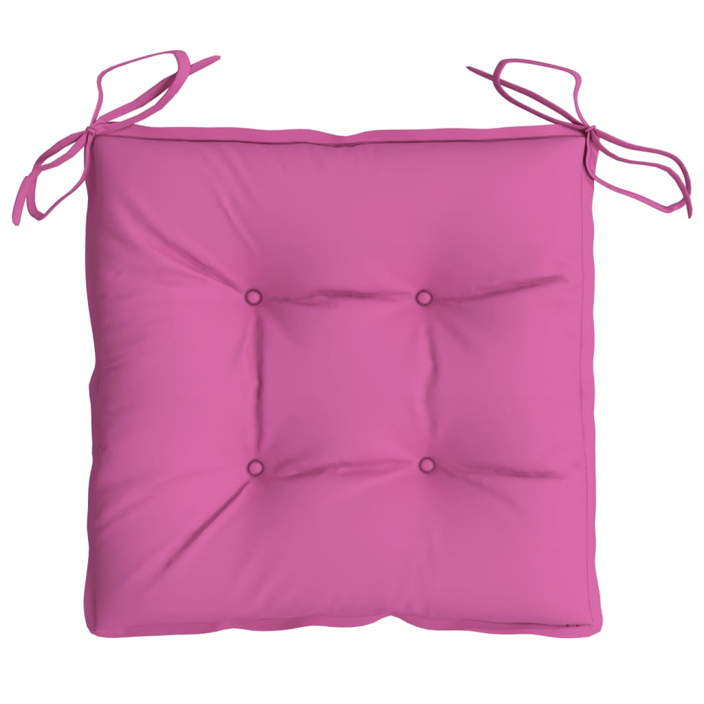 Stoelkussens 2 st 40x40x7 cm stof roze is nu te koop bij PeponiXL, paradijselijk wonen!