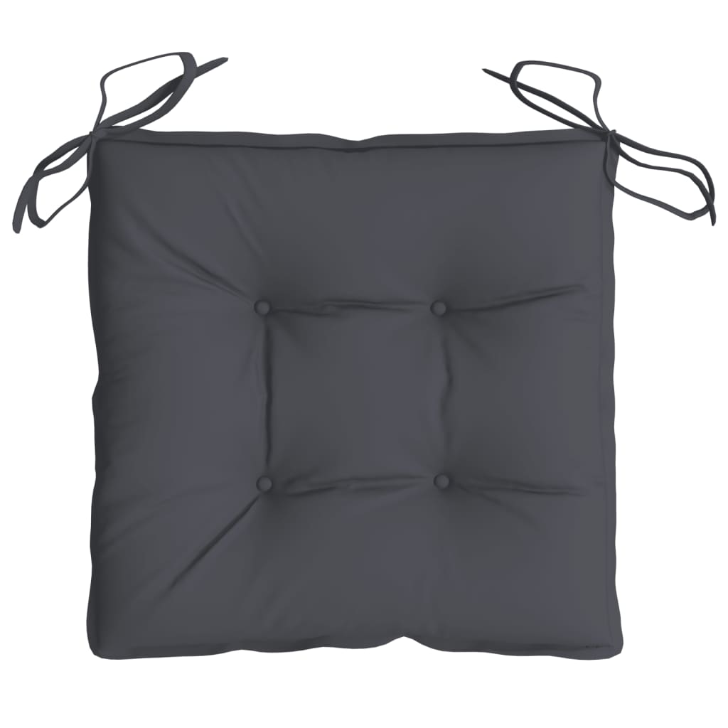 Stoelkussens 2 st 50x50x7 cm oxford stof antracietkleurig is nu te koop bij PeponiXL, paradijselijk wonen!