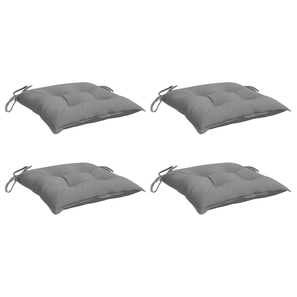Stoelkussens 4 st 50x50x7 cm oxford stof grijs is nu te koop bij PeponiXL, paradijselijk wonen!