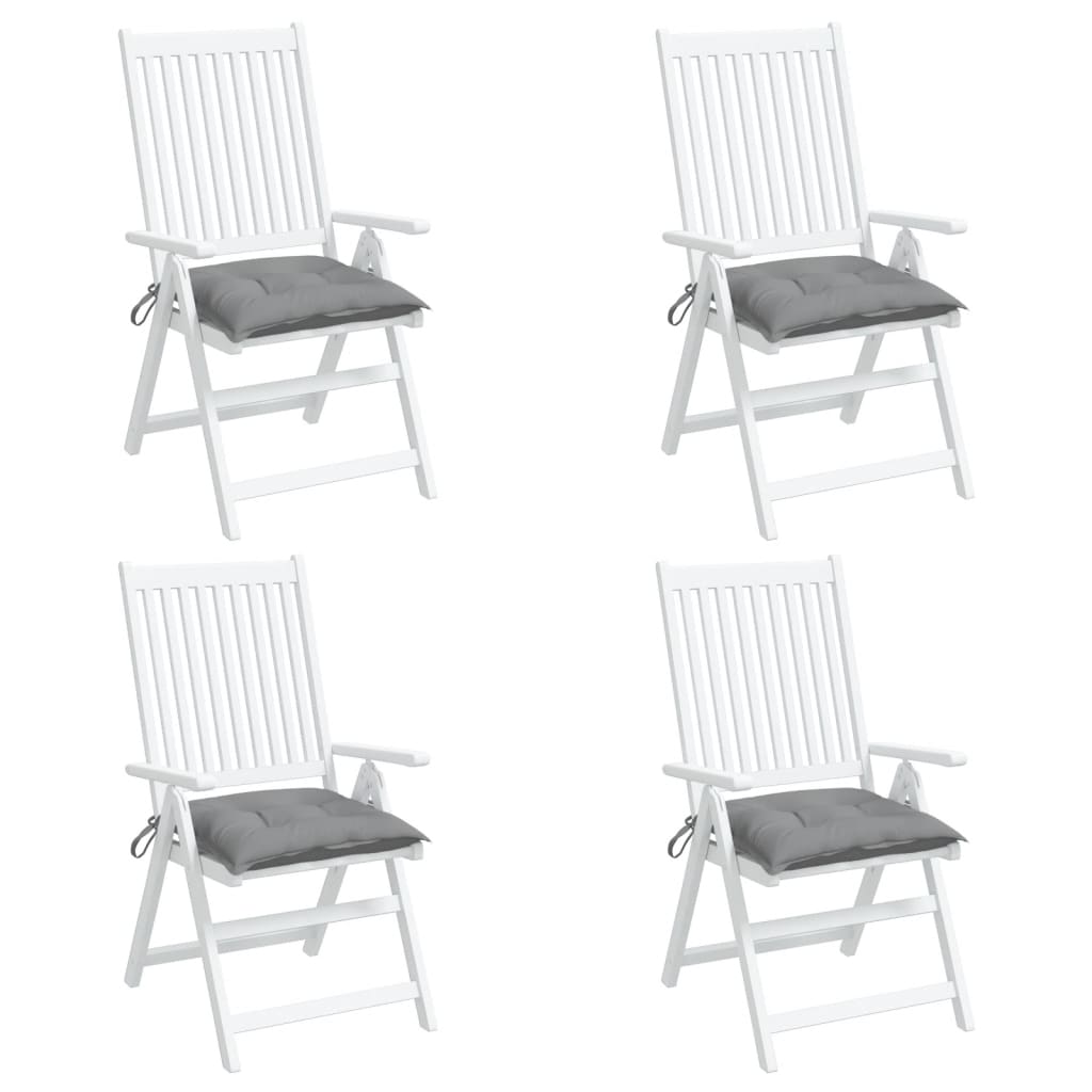 Stoelkussens 4 st 50x50x7 cm oxford stof grijs is nu te koop bij PeponiXL, paradijselijk wonen!