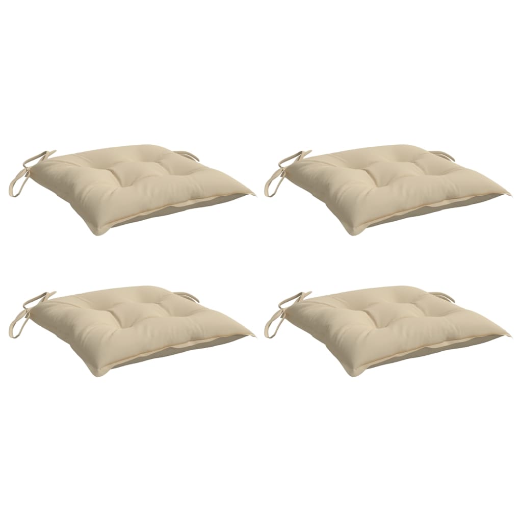 Palletkussens 4 st 50x50x7 cm oxford stof beige is nu te koop bij PeponiXL, paradijselijk wonen!