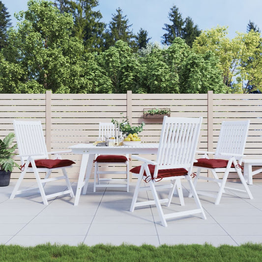Palletkussens 4 st 50x50x7 cm oxford stof wijnrood is nu te koop bij PeponiXL, paradijselijk wonen!