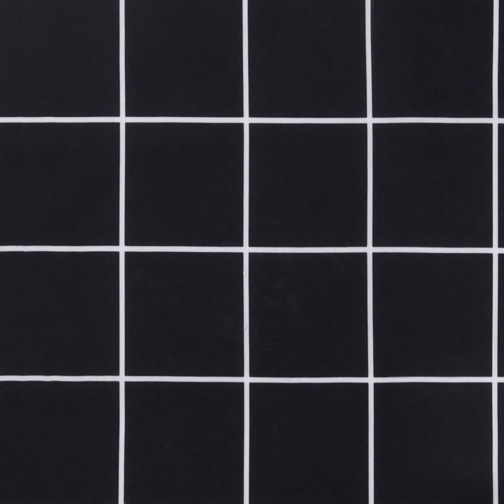 Stoelkussens 2 st 50x50x7 cm stof ruitpatroon zwart is nu te koop bij PeponiXL, paradijselijk wonen!