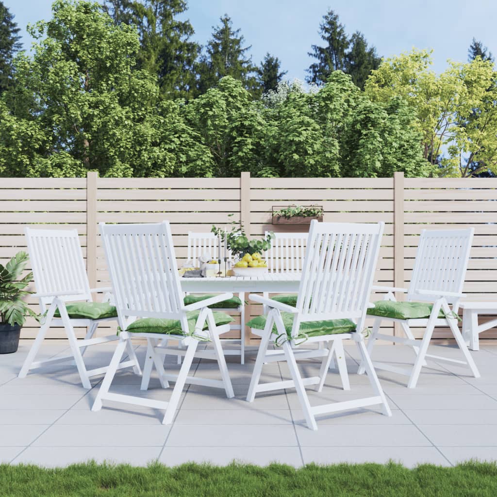 Stoelkussens 6 st bladpatroon 50x50x7 cm stof is nu te koop bij PeponiXL, paradijselijk wonen!