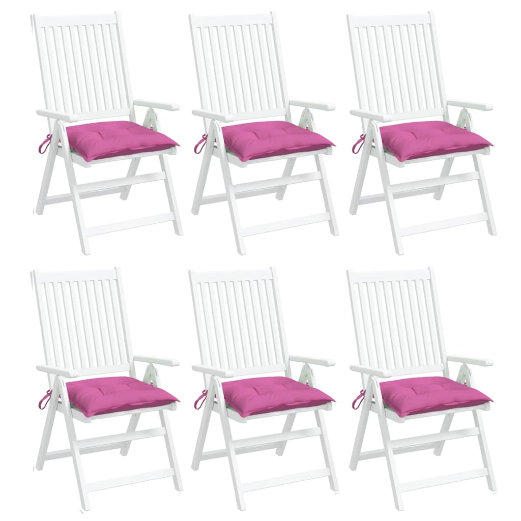 Stoelkussens 6 st 50x50x7 cm oxford stof roze is nu te koop bij PeponiXL, paradijselijk wonen!