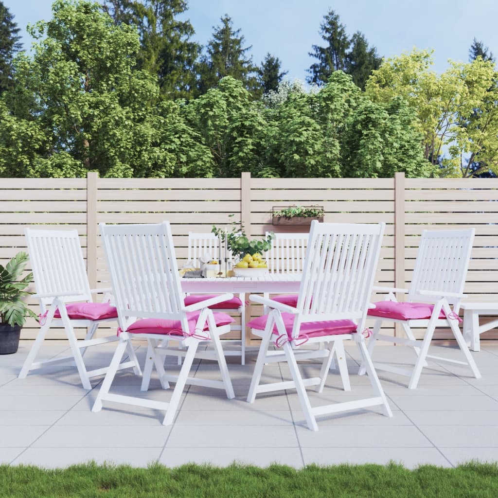 Stoelkussens 6 st 50x50x7 cm oxford stof roze is nu te koop bij PeponiXL, paradijselijk wonen!