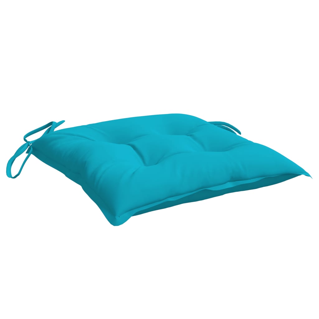 Stoelkussens 4 st 50x50x7 cm stof turquoise is nu te koop bij PeponiXL, paradijselijk wonen!
