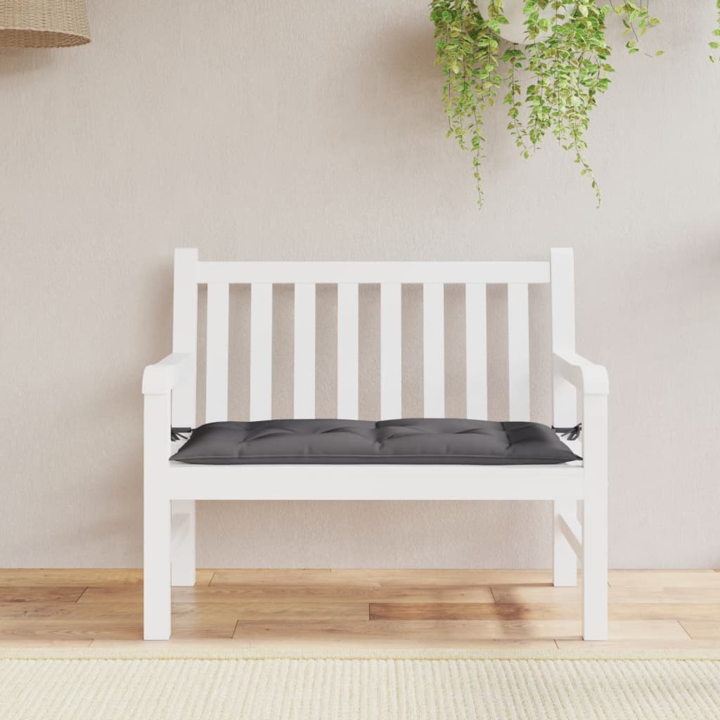 Tuinbankkussen 100x50x7 cm oxford stof antracietkleurig is nu te koop bij PeponiXL, paradijselijk wonen!