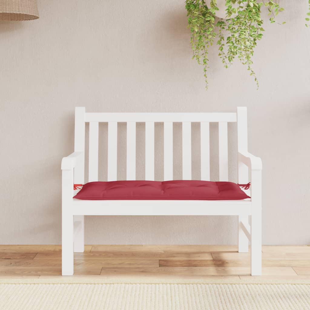 Tuinbankkussen 100x50x7 cm oxford stof wijnrood is nu te koop bij PeponiXL, paradijselijk wonen!