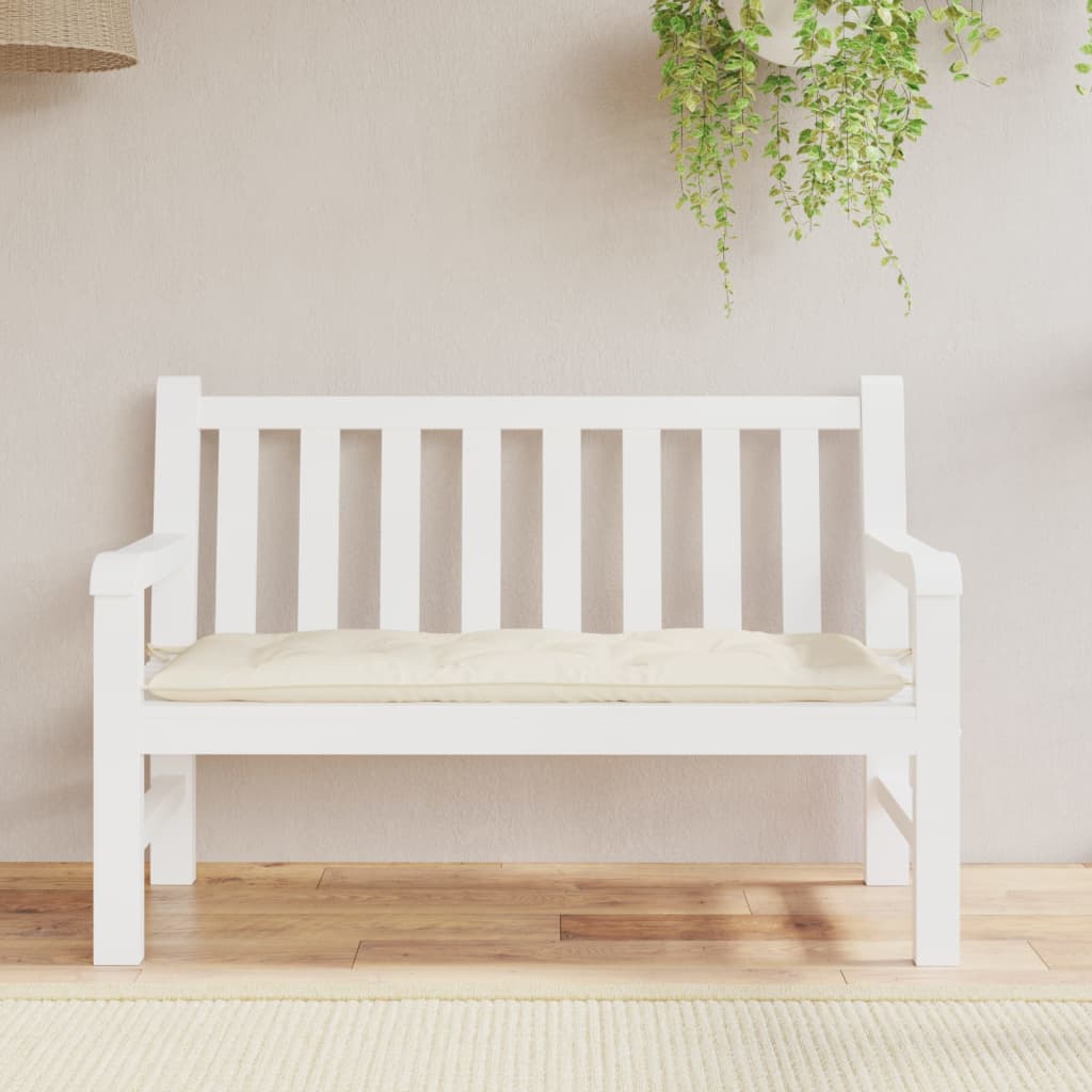Tuinbankkussen 120x50x7 cm oxford stof crèmekleurig is nu te koop bij PeponiXL, paradijselijk wonen!