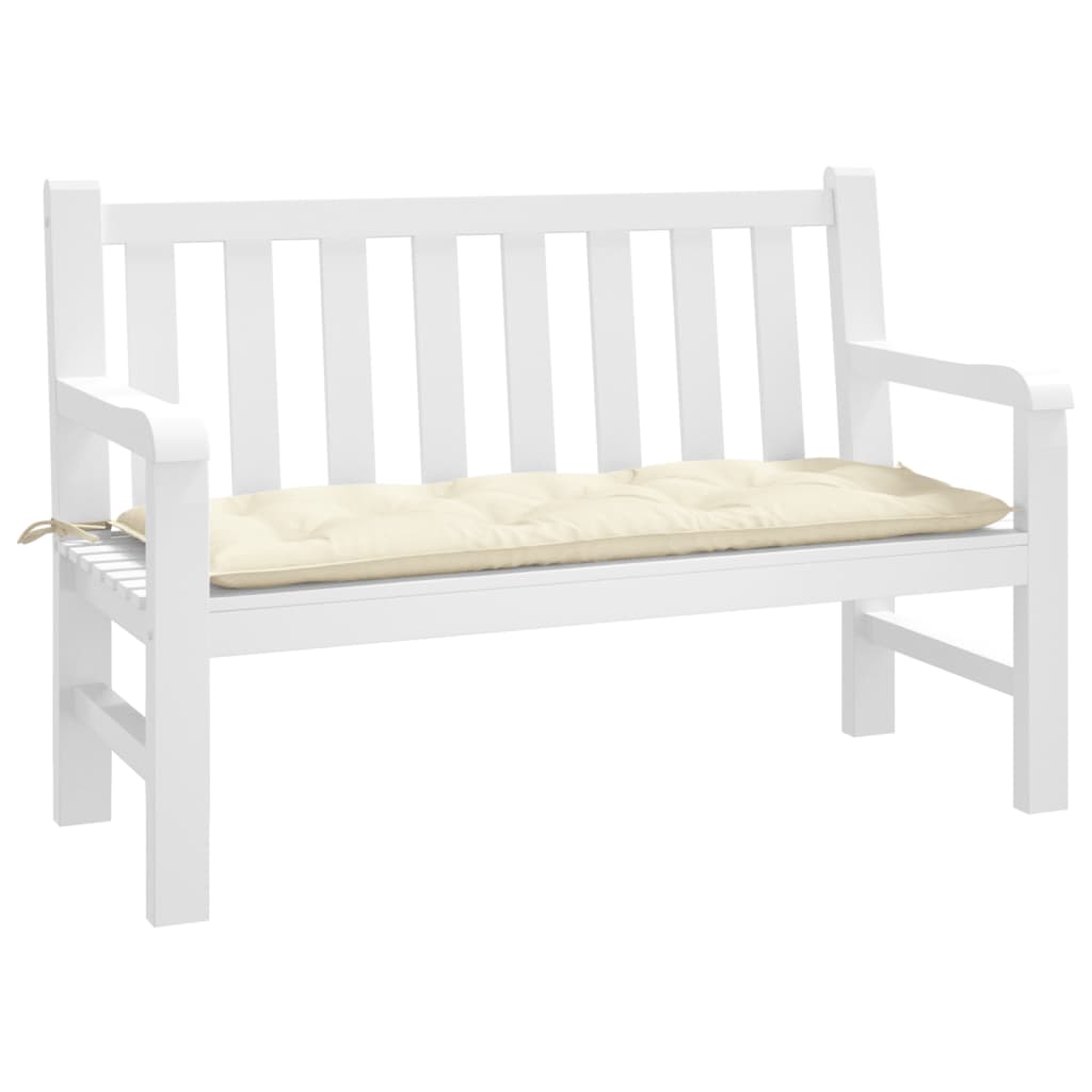 Tuinbankkussen 120x50x7 cm oxford stof crèmekleurig is nu te koop bij PeponiXL, paradijselijk wonen!