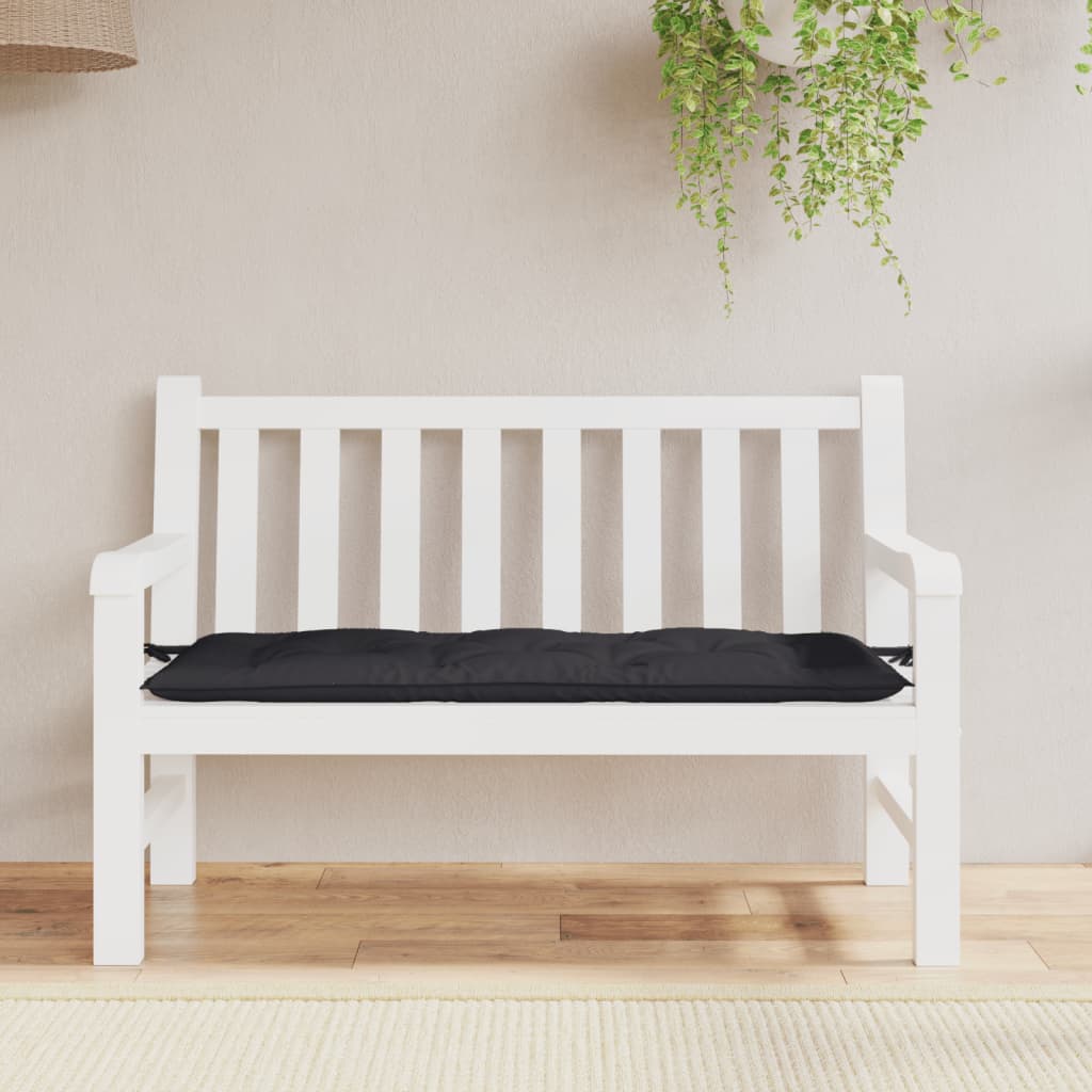 Tuinbankkussen 120x50x7 cm oxford stof zwart is nu te koop bij PeponiXL, paradijselijk wonen!