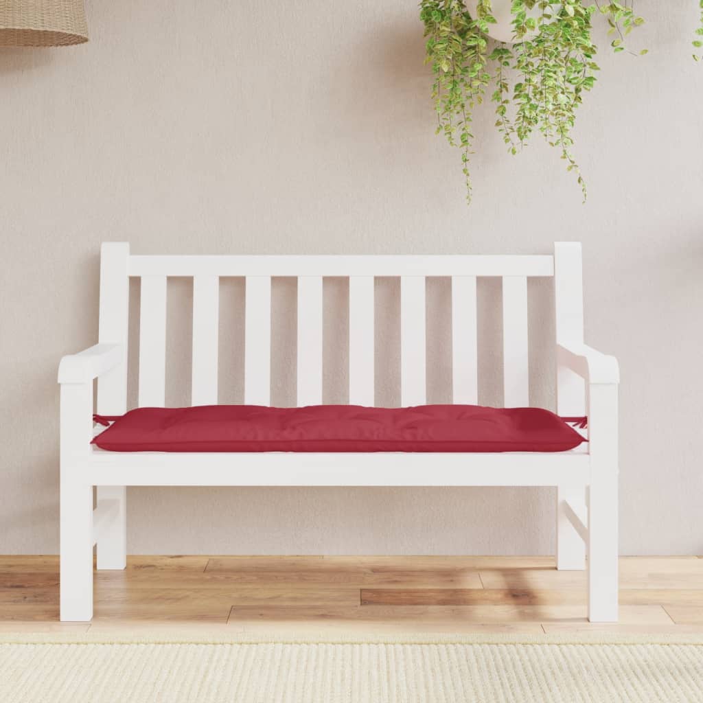 Tuinbankkussen 120x50x7 cm oxford stof wijnrood is nu te koop bij PeponiXL, paradijselijk wonen!