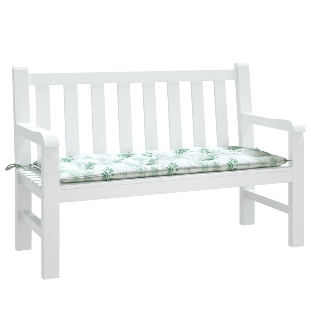 Tuinbankkussen bladpatroon 120x50x7 cm stof is nu te koop bij PeponiXL, paradijselijk wonen!
