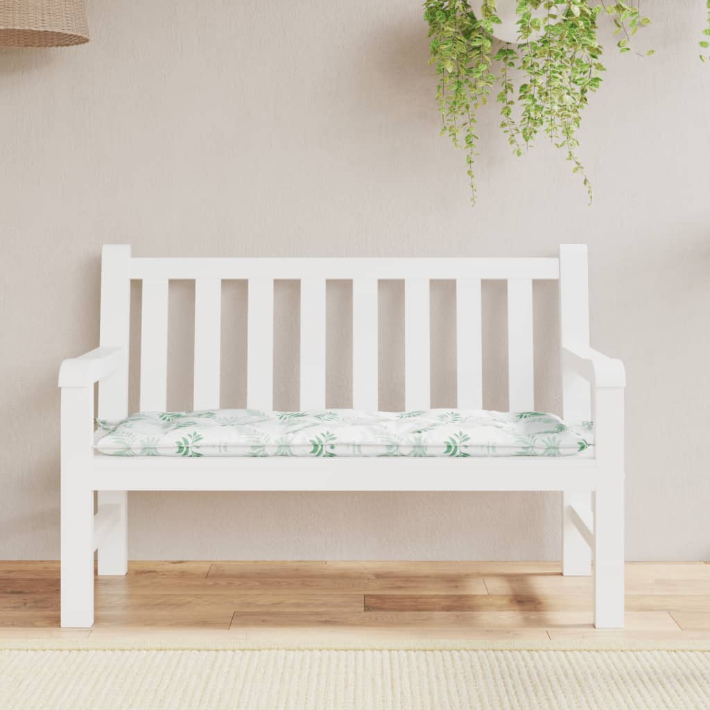 Tuinbankkussen bladpatroon 120x50x7 cm stof is nu te koop bij PeponiXL, paradijselijk wonen!