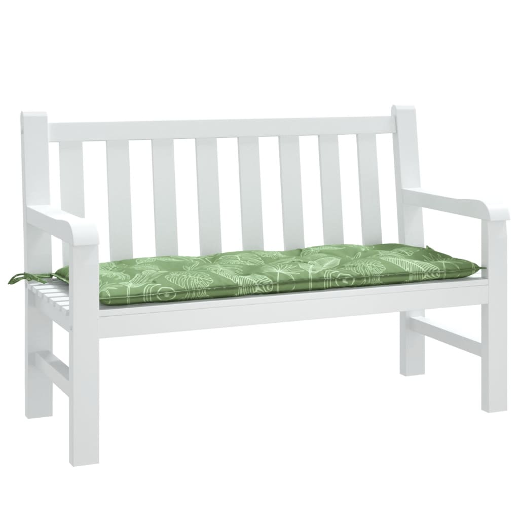 Tuinbankkussen bladpatroon 120x50x7 cm stof is nu te koop bij PeponiXL, paradijselijk wonen!
