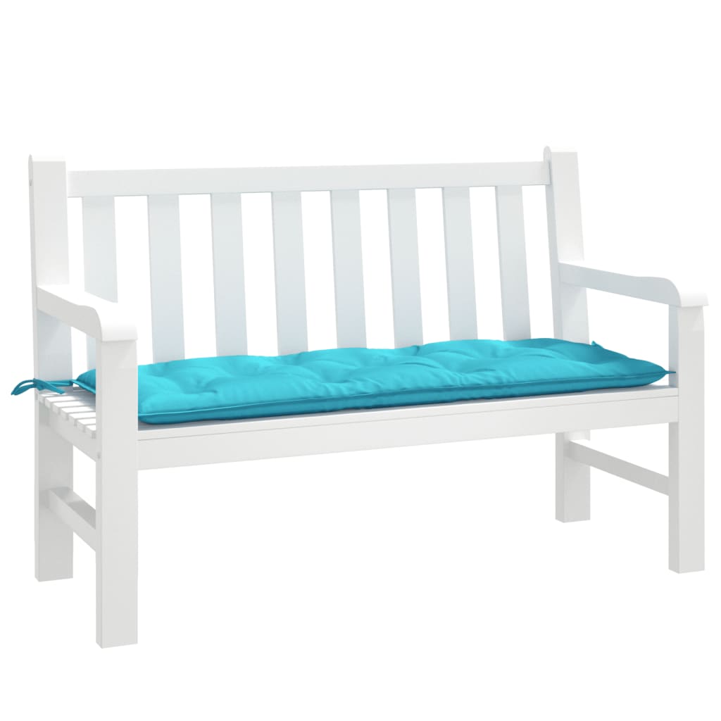 Tuinbankkussen 120x50x7 cm stof turquoise is nu te koop bij PeponiXL, paradijselijk wonen!