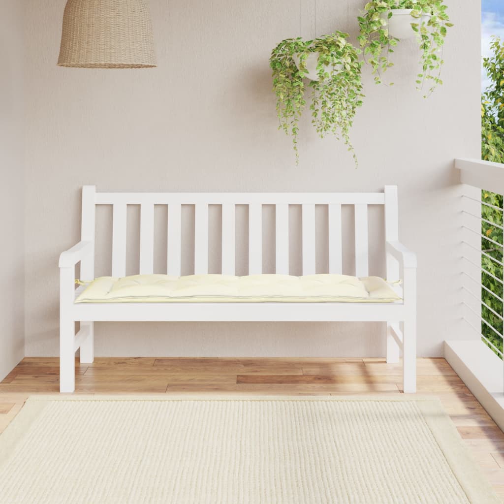 Tuinbankkussen 150x50x7 cm oxford stof crèmekleurig is nu te koop bij PeponiXL, paradijselijk wonen!
