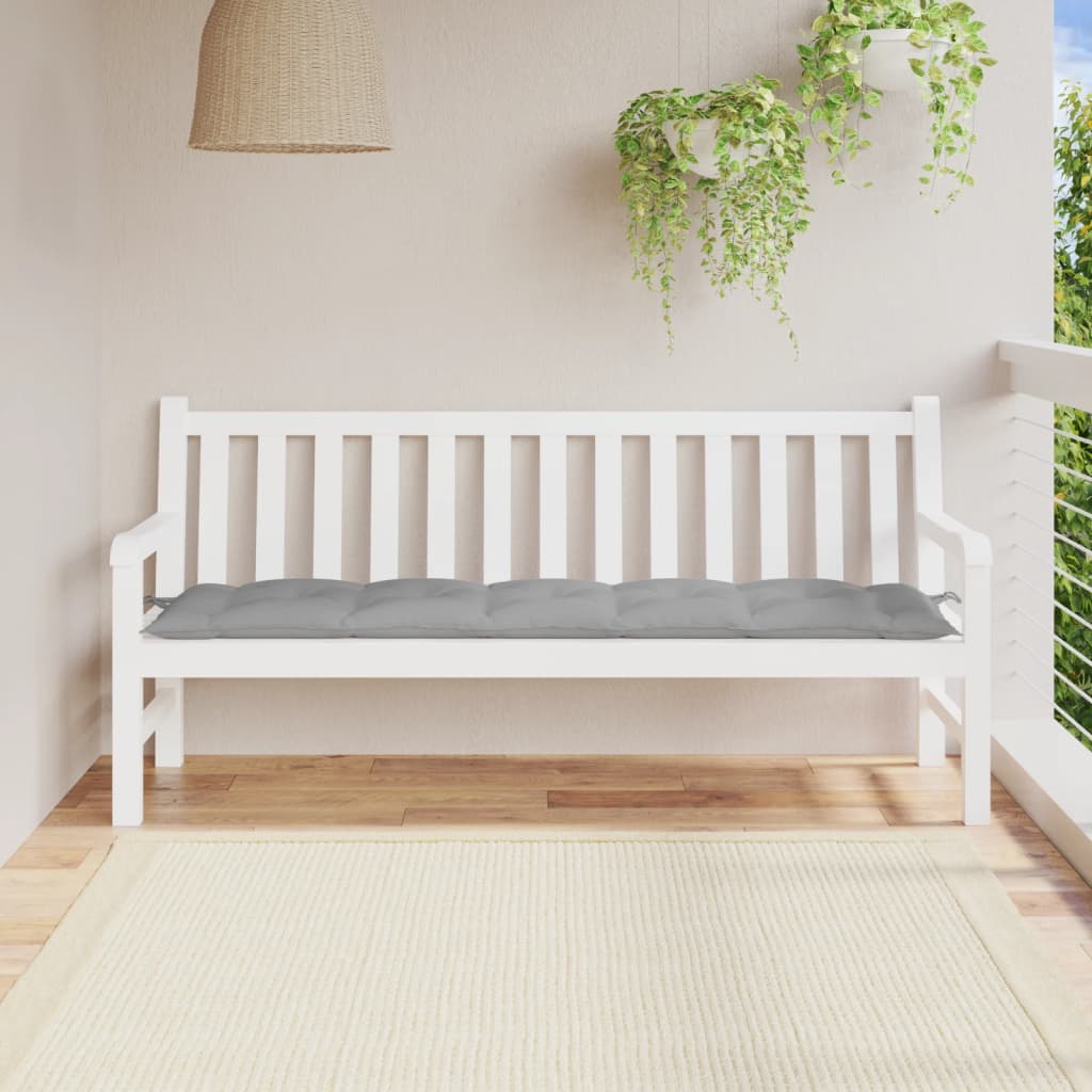 Tuinbankkussen 180x50x7 cm oxford stof grijs is nu te koop bij PeponiXL, paradijselijk wonen!