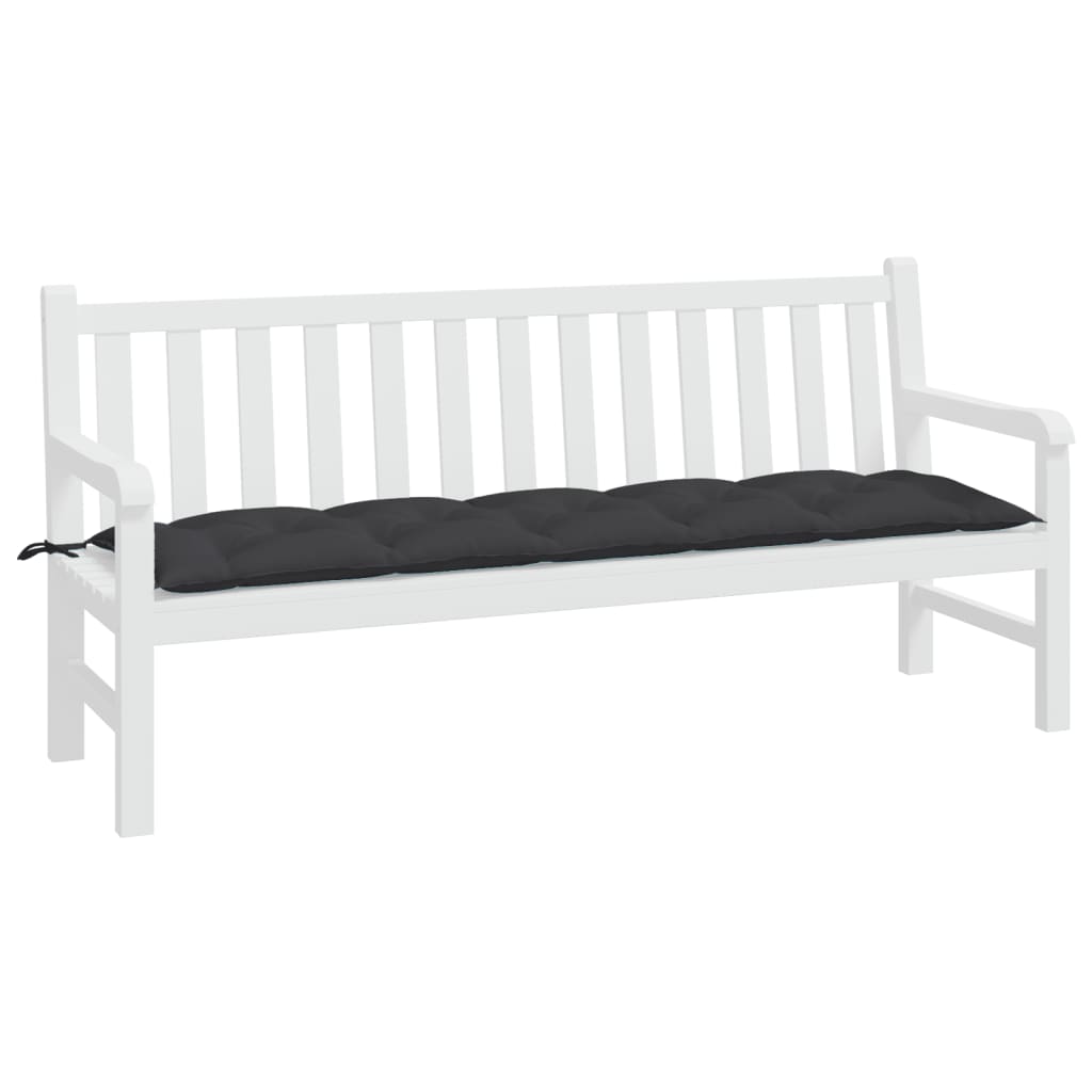 Tuinbankkussen 180x50x7 cm oxford stof zwart is nu te koop bij PeponiXL, paradijselijk wonen!