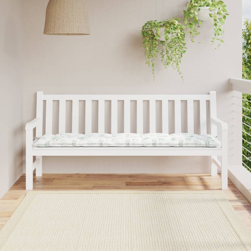 Tuinbankkussen 180x50x7 cm oxford stof bladpatroon is nu te koop bij PeponiXL, paradijselijk wonen!