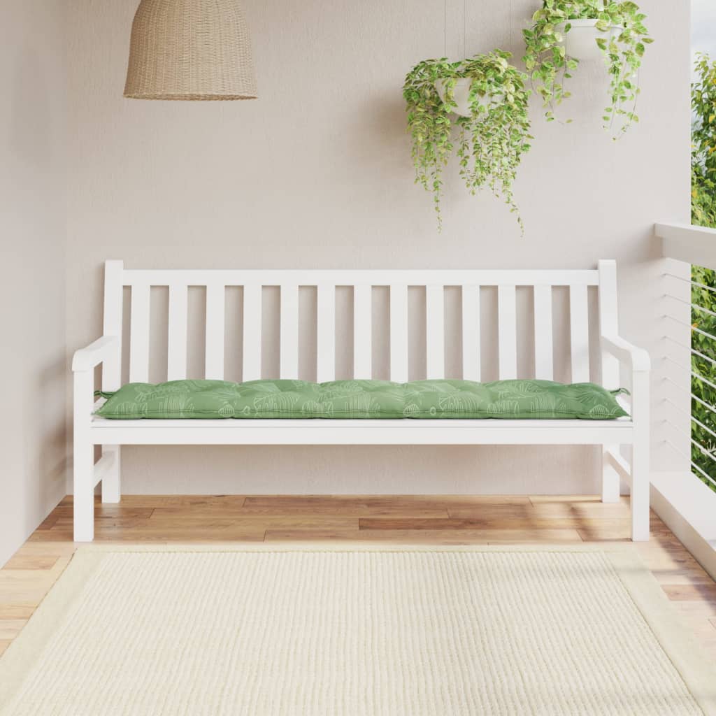 Tuinbankkussen 180x50x7 cm oxford stof bladpatroon is nu te koop bij PeponiXL, paradijselijk wonen!