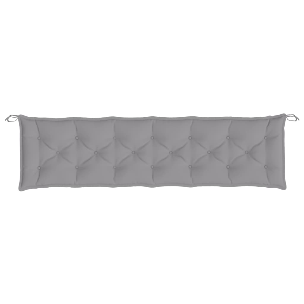 Tuinbankkussen 200x50x7 cm oxford stof grijs is nu te koop bij PeponiXL, paradijselijk wonen!