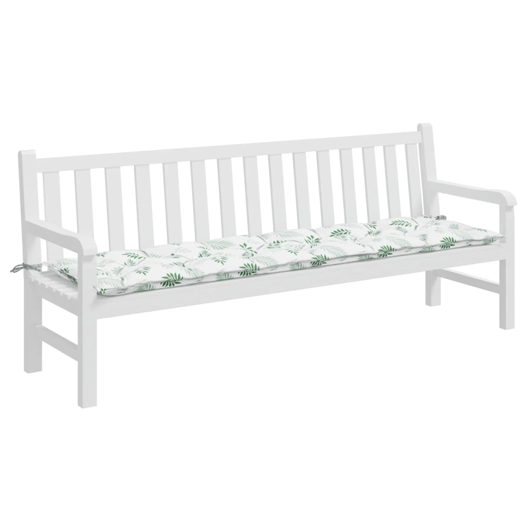 Tuinbankkussen bladpatroon 200x50x7 cm stof is nu te koop bij PeponiXL, paradijselijk wonen!