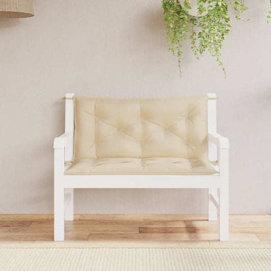 Tuinbankkussens 2 st 100x50x7 cm oxford stof beige is nu te koop bij PeponiXL, paradijselijk wonen!