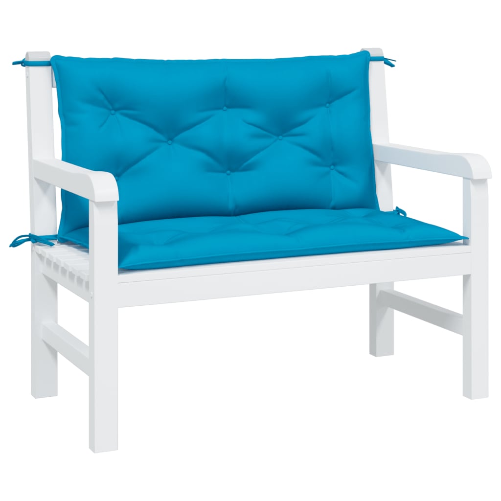 Tuinbankkussens 2 st 100x50x7 cm oxford stof lichtblauw is nu te koop bij PeponiXL, paradijselijk wonen!