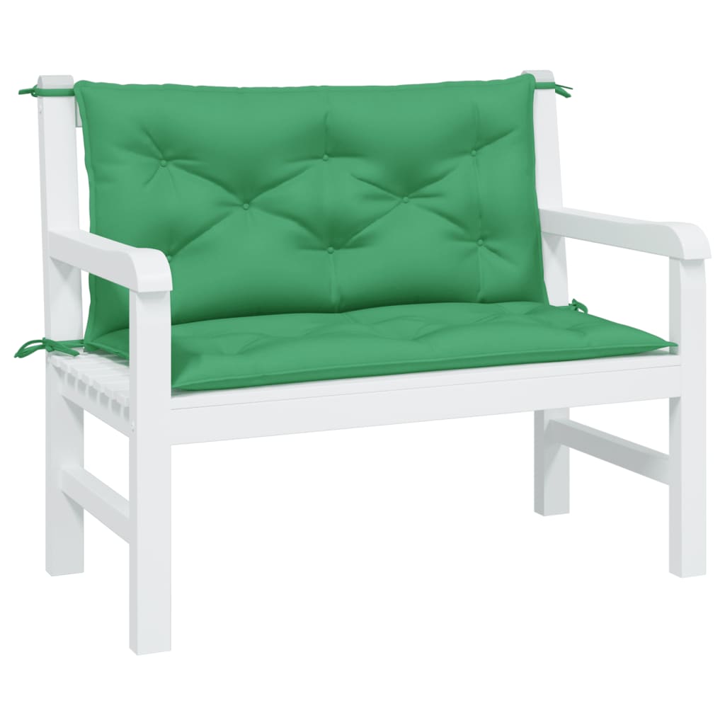 Tuinbankkussens 2 st 100x50x7 cm oxford stof groen is nu te koop bij PeponiXL, paradijselijk wonen!