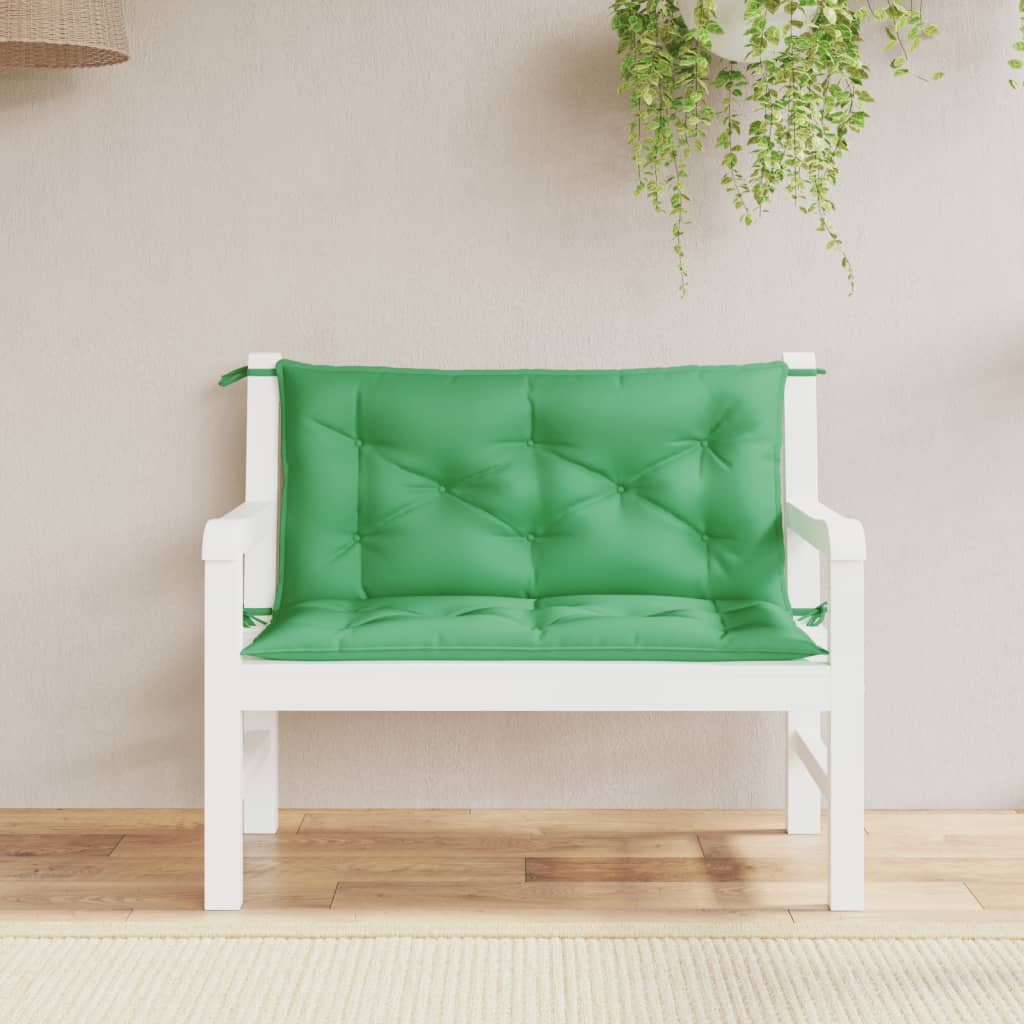 Tuinbankkussens 2 st 100x50x7 cm oxford stof groen is nu te koop bij PeponiXL, paradijselijk wonen!