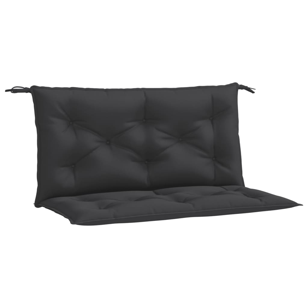 Tuinbankkussens 2 st 100x50x7 cm oxford stof zwart