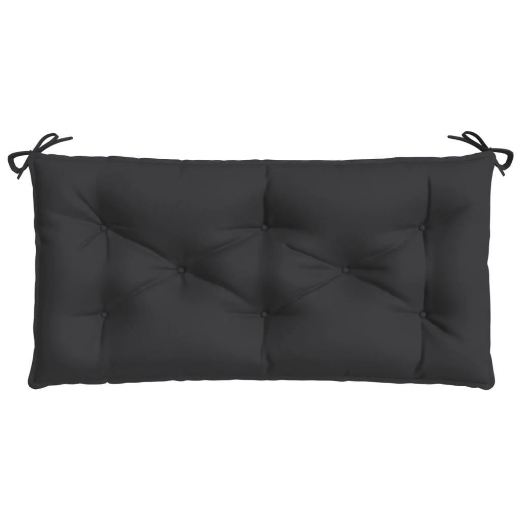 Tuinbankkussens 2 st 100x50x7 cm oxford stof zwart