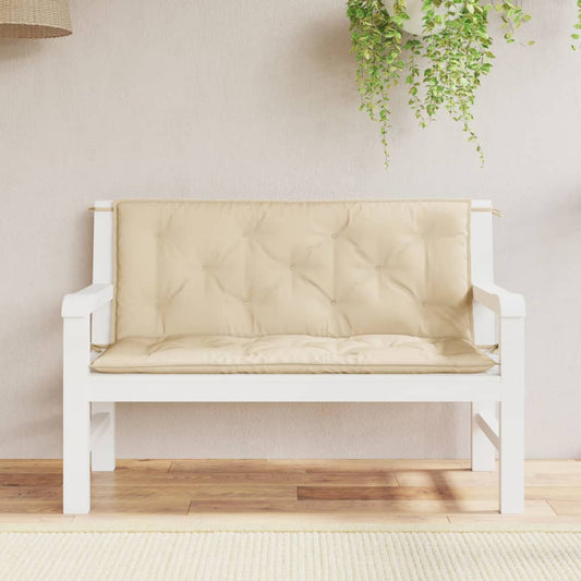 Tuinbankkussens 2 st 120x50x7 cm oxford stof beige is nu te koop bij PeponiXL, paradijselijk wonen!