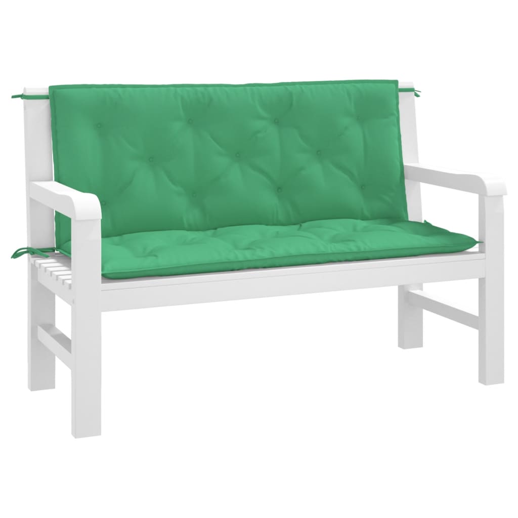Tuinbankkussens 2 st 120x50x7 cm oxford stof groen is nu te koop bij PeponiXL, paradijselijk wonen!