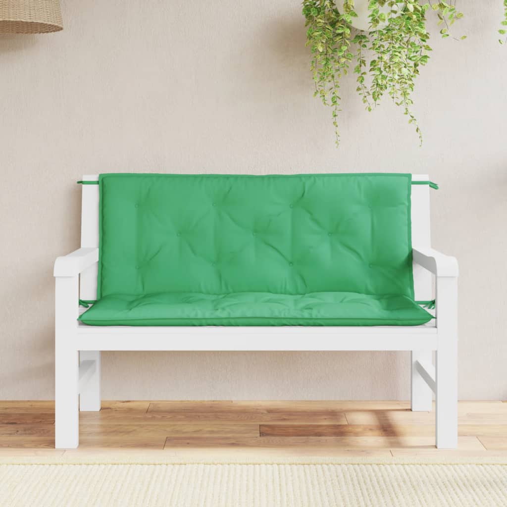 Tuinbankkussens 2 st 120x50x7 cm oxford stof groen is nu te koop bij PeponiXL, paradijselijk wonen!