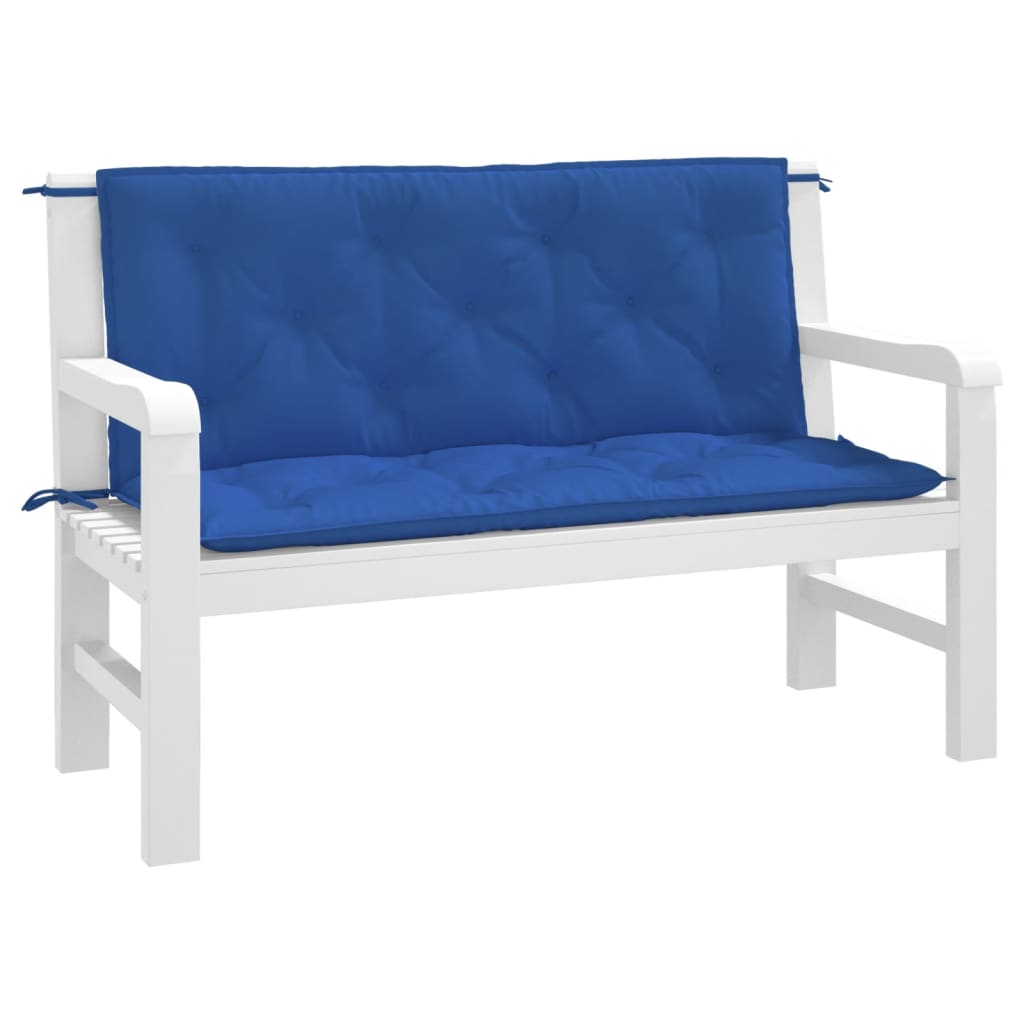 Tuinbankkussens 2 st 120x50x7 cm oxford stof blauw is nu te koop bij PeponiXL, paradijselijk wonen!