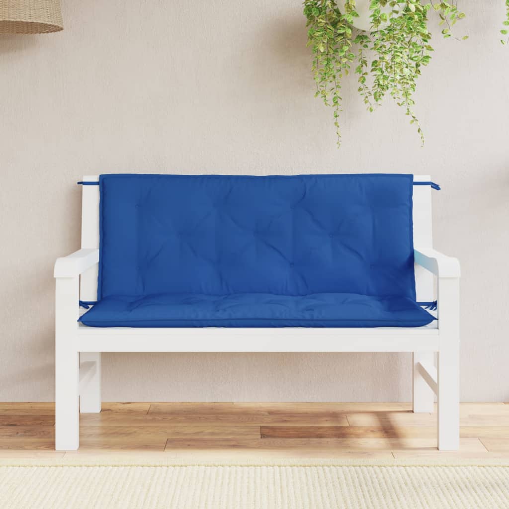 Tuinbankkussens 2 st 120x50x7 cm oxford stof blauw is nu te koop bij PeponiXL, paradijselijk wonen!
