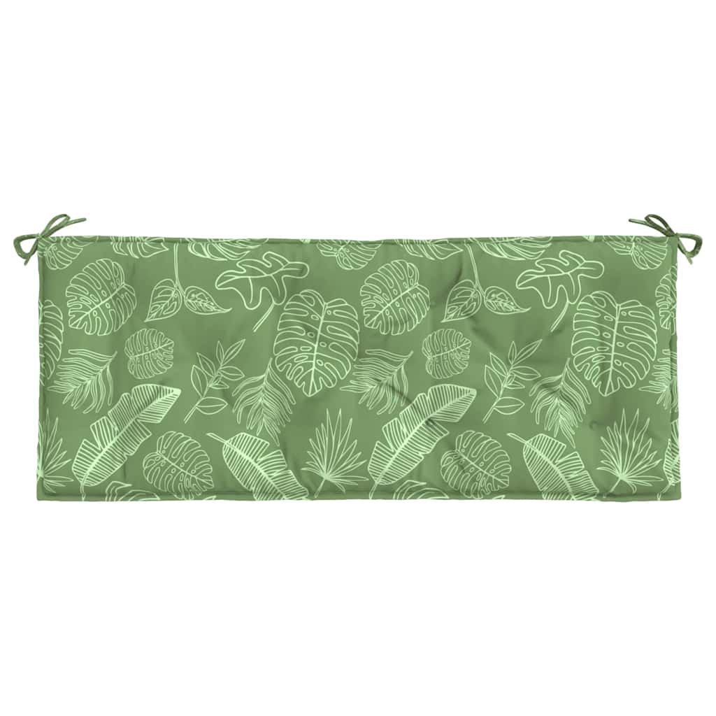 Tuinbankkussens 2 st bladpatroon 120x50x7 cm stof is nu te koop bij PeponiXL, paradijselijk wonen!