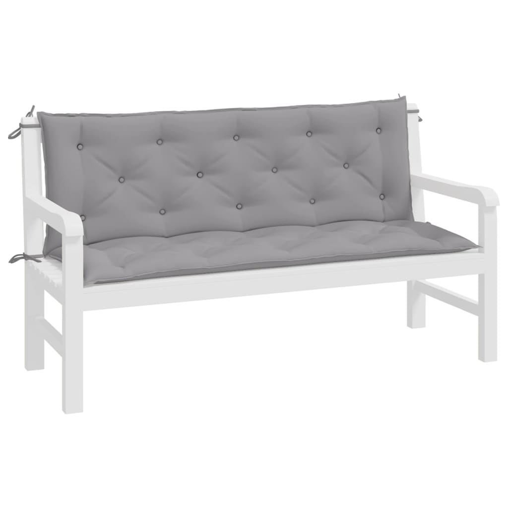 Tuinbankkussens 2 st 150x50x7 cm oxford stof grijs is nu te koop bij PeponiXL, paradijselijk wonen!