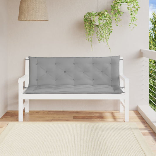 Tuinbankkussens 2 st 150x50x7 cm oxford stof grijs is nu te koop bij PeponiXL, paradijselijk wonen!