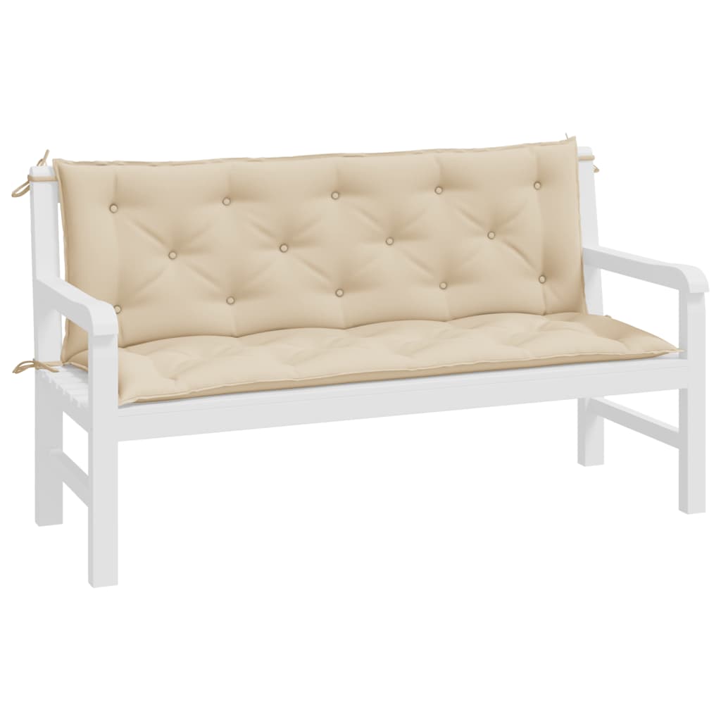 Tuinbankkussens 2 st 150x50x7 cm oxford stof beige is nu te koop bij PeponiXL, paradijselijk wonen!