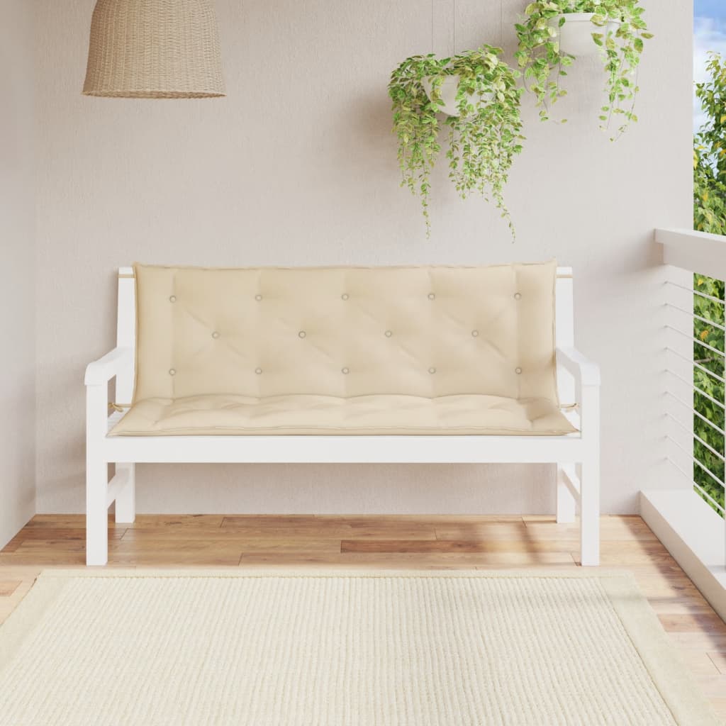 Tuinbankkussens 2 st 150x50x7 cm oxford stof beige is nu te koop bij PeponiXL, paradijselijk wonen!