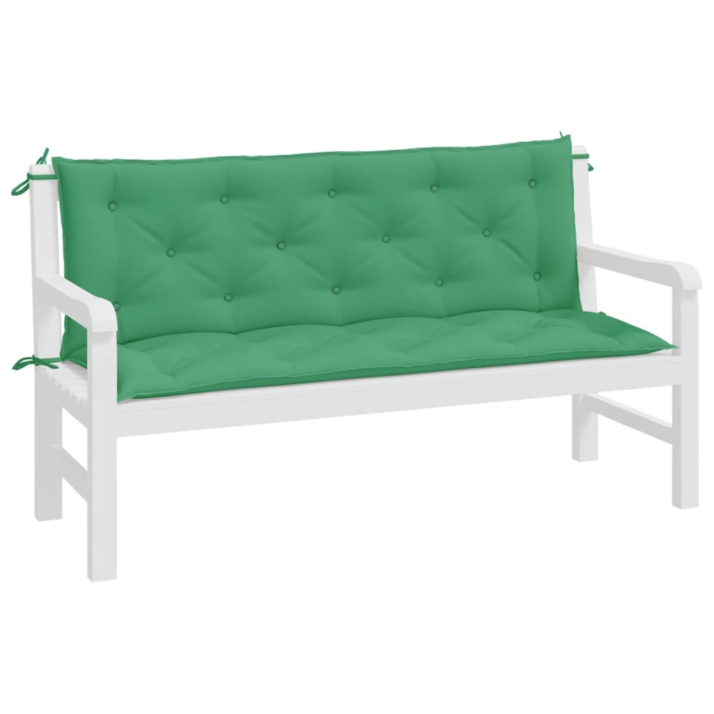 Tuinbankkussens 2 st 150x50x7 cm oxford stof groen is nu te koop bij PeponiXL, paradijselijk wonen!